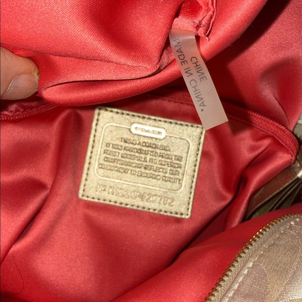 Coach Poppy Beige and Gold Women's shoulder and cross body Bag - Picture 17 of 17